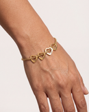 Pulseira Meus Corações personalizável ajustável - Grave o nome da sua família - Oferta especial