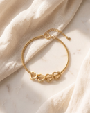 Pulseira Meus Corações personalizável ajustável - Grave o nome da sua família - Oferta especial