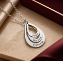 Colar gotas do amor Personalizável - Grave o nome da sua família - Em aço inoxidável - Promoção especial 50% + Frete grátis!