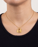 Colar Corações conectados Personalizável  -  Grave o nome da sua família - Em aço inoxidável