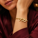 Pulseira Meus Corações personalizável ajustável - Grave o nome da sua família - Oferta especial