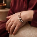 Pulseira Meus Corações personalizável ajustável - Grave o nome da sua família - Oferta especial