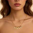 Colar Coração de mãe Personalizável - Grave o nome da sua família