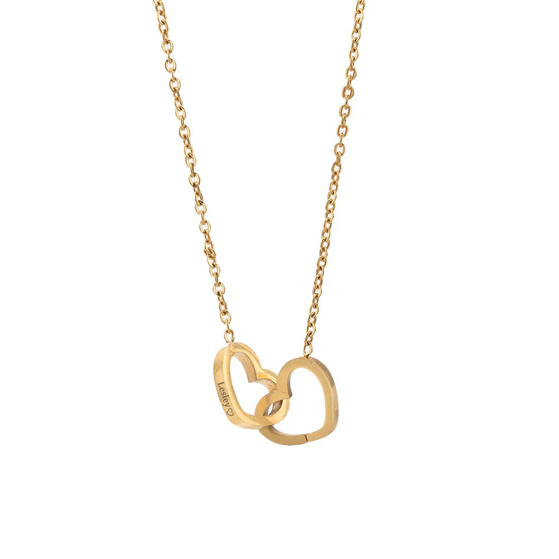 Caixa com Rosa Eterna & Colar Coração Personalizado