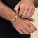Pulseira  Masculina Personalizável com nomes - Gold Edition