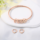 Pulseira Coração de Mãe Personalizável com nomes - Grave o nome da sua família