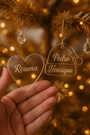 Coração extra para árvore de natal personalizada