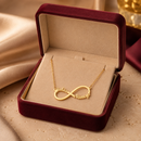 Colar Infinito personalizável com 2 nomes - Em aço inoxidável