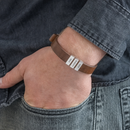 Pulseira Masculina Personalizável com nomes | Grave o nome da sua família ou datas especiais.