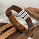 Pulseira Masculina Personalizável com nomes | Grave o nome da sua família ou datas especiais.