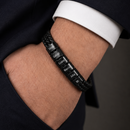 Bracelete Masculino Guardião da Família 3 tiras -  Personalizável com nomes | Oferta Especial + Frete Grátis!