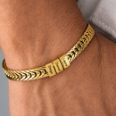Pulseira  Masculina Personalizável com nomes - Gold Edition