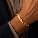 Pulseira  Masculina Personalizável com nomes - Gold Edition