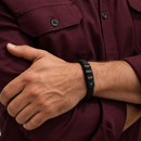 Bracelete Masculino Proteção Eterna Personalizável - Grave o nome da sua família