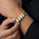 Pulseira Masculina União da Família Personalizável - Grave o nome da sua família