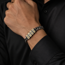 Pulseira Masculina União da Família Personalizável - Grave o nome da sua família