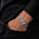 Pulseira Masculina União da Família Personalizável - Grave o nome da sua família