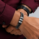 Pulseira Masculina Legado da Família  - Personalizável Com Nomes - Frete Grátis