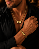 Conjunto Colar e Pulseira Força da Família  - Personalizável com nomes - Frete Grátis