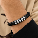 Bracelete Masculino Herói da família Personalizável - Grave o nome da sua família
