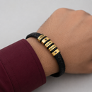 Bracelete Masculino Herói da família Personalizável - Grave o nome da sua família