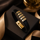 Bracelete Masculino Herói da família Personalizável - Grave o nome da sua família