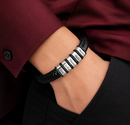 Bracelete Masculino Herói da família Personalizável - Grave o nome da sua família