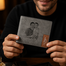 Carteira Premium Personalizada Com Foto - Crie uma Lembrança Única para o Dia dos Pais