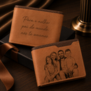 Carteira Personalizável com foto + Frase - Grave uma foto e uma mensagem especial