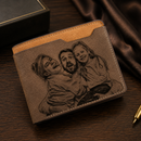 Carteira Personalizável com foto + Frase - Grave uma foto e uma mensagem especial