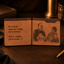 Carteira Personalizável com foto + Frase - Grave uma foto e uma mensagem especial