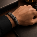 Pulseira Masculina com os nomes da família - Personalizada