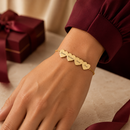Pulseira Corações Entrelaçados personalizável com nomes - Em aço inoxidável