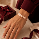 Pulseira Corações Entrelaçados personalizável com nomes - Em aço inoxidável