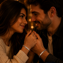 Pulseiras Conexão do Amor Personalizadas - Compre 1 e Leve 2 para combinar com seu amor