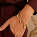 Pulseira amor da família personalizada -Grave o nome da sua família