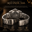 Relógio Masculino Oceanum Elegance - Em aço Inoxidável Premium