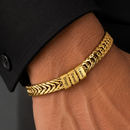 Pulseira  Masculina Personalizável com nomes - Gold Edition