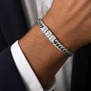Pulseira personalizada masculina com nomes - Grave o nome da sua família