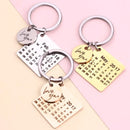 Chaveiro Calendário DATA/MÊS/ANO + ESCRITA (até 10 letras) - Surpreenda seu amor com essa lembrança - PROMOÇÃO ESPECIAL DE NATAL 50% OFF + Frete Grátis