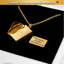 Colar Cartas do amor personalizável - Grave a frase que desejar no pingente - Em aço inoxidável - PROMOÇÃO ESPECIAL DE NATAL 50% OFF + Frete Grátis!