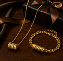 Conjunto Colar e Pulseira Meu Legado com nomes personalizados.