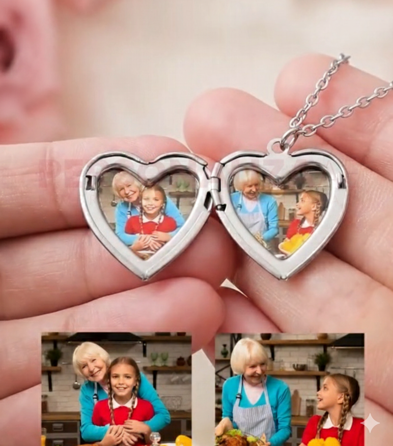 Colar lembrança de amor com nome e foto gravada Personalizável