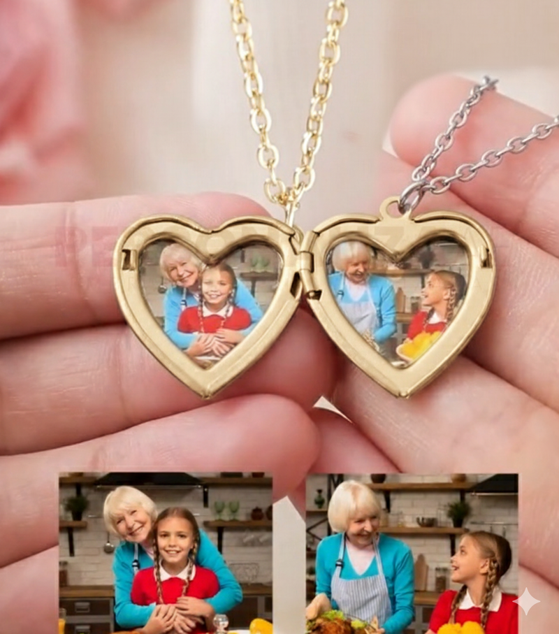 Colar lembrança de amor com nome e foto gravada Personalizável