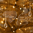 Coração extra para árvore de natal personalizada