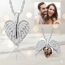 Colar anjo da guarda com personalizado foto  - Grave uma Foto especial