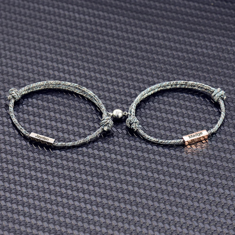 Pulseira Magnética personalizada com nomes - Compre 1 e Leve 2