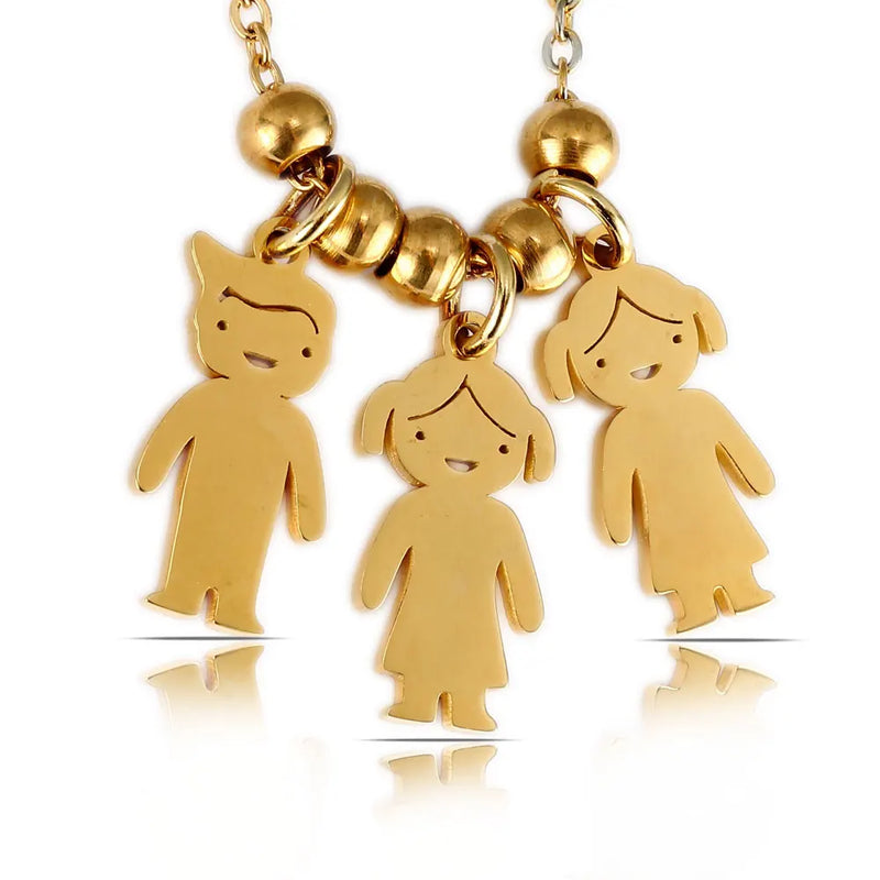 Colar minha família unida personalizado com nomes