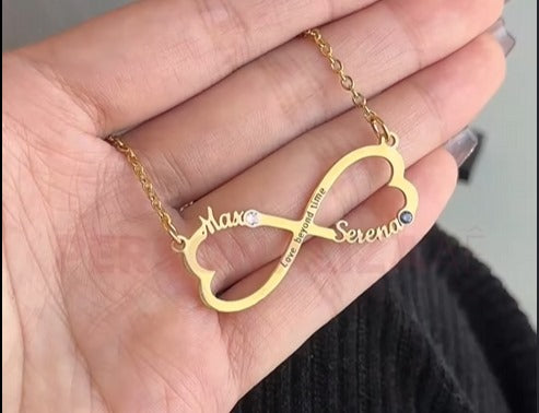 Colar amor eterno personalizado com nomes