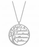 Colar Árvore da vida personalizável - Grave o nome da sua família